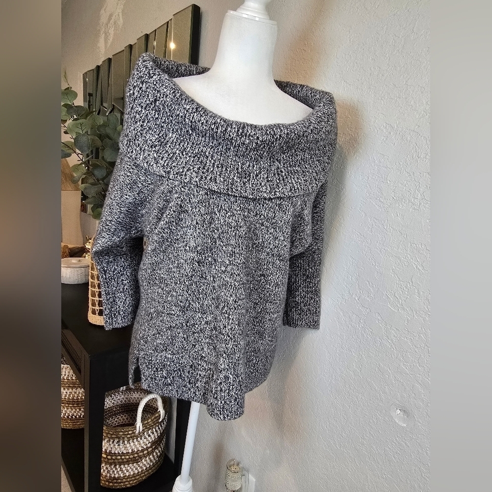 Express Women's Oversized Sweater Cowl Neck Wool Blend Sweater Size L